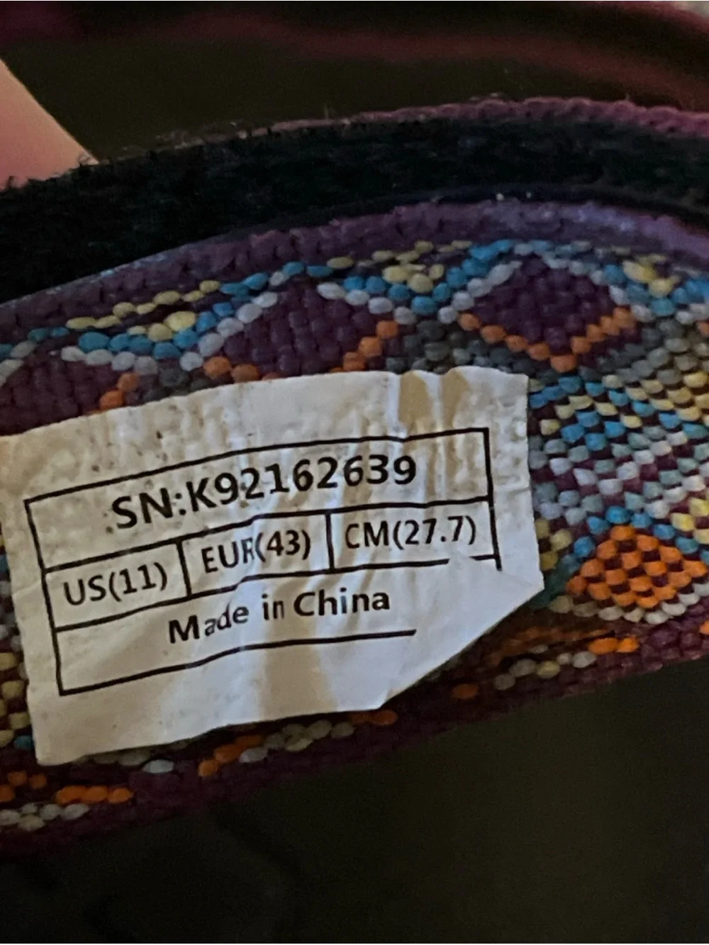 Camel Crown Mens Purple Strappy Sport Hiking Water Sandals Size 11